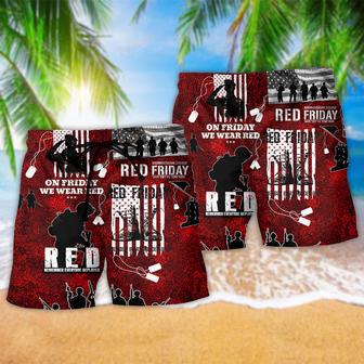 Veteran Red Friday Cool Style Beach Short | Newhawaiianshirts AU