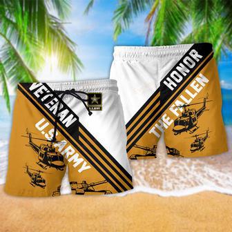 Veteran Us Army Honor The Fallen America Beach Short | Newhawaiianshirts DE