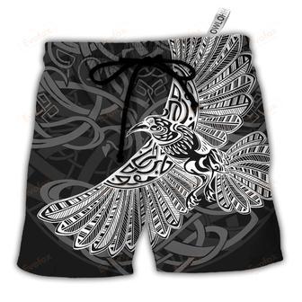 Viking Raven Valhalla Norse Beach Short | Newhawaiianshirts DE