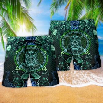 Viking See You In Valhalla Blue Style Beach Short | Newhawaiianshirts UK