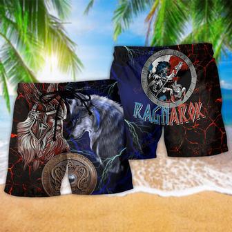 Viking Victory Wolf Amazing Style Beach Short | Newhawaiianshirts AU