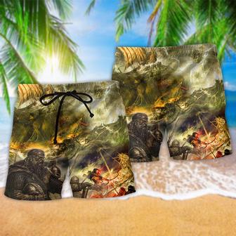 Viking War Lightning Cool Beach Short | Newhawaiianshirts