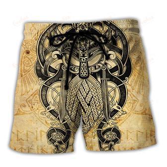 Viking Warrior Blood Pattern Cool Style Beach Short | Newhawaiianshirts DE