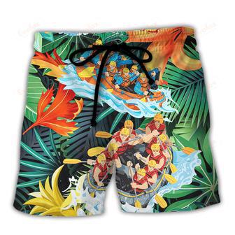 Water Rafting Lover Tropical Style Beach Short | Newhawaiianshirts