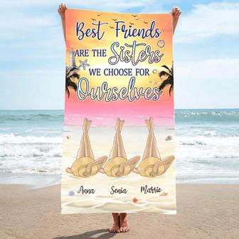 We Choose Personalized Beach Towels Perfect Besties Sisters Alike | Newhawaiianshirts CA