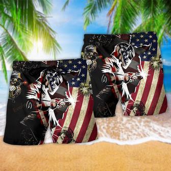 Welder Patriotic So Cool Beach Short | Newhawaiianshirts AU