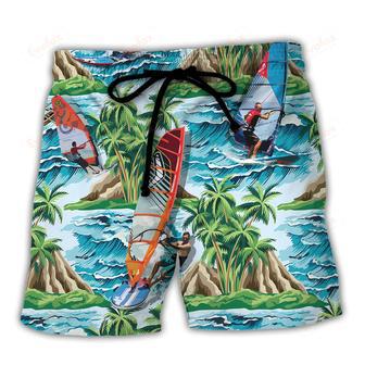 Windsurfing I Windsurf And I Know Things Lovers Windsurfing Beach Short | Newhawaiianshirts CA