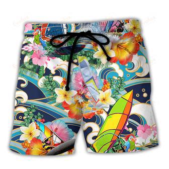 Windsurfing Sorry I Can't Windsurfing Is My Attention Beach Short | Newhawaiianshirts AU