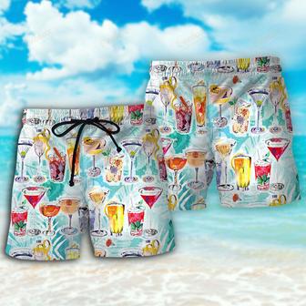 Wine Cocktail And Beach Tropical Beach Short | Newhawaiianshirts