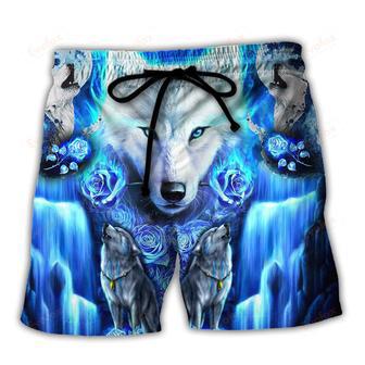 Wolf Blue Cool Beach Short | Newhawaiianshirts AU