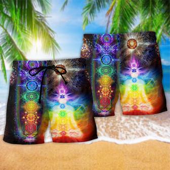 Yoga Mind And Soul In A Harmony Chakra Beach Short | Newhawaiianshirts