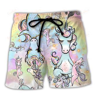 Yoga Unicorn Yoga Is My Superpower (Oh, And I'm a Unicorn) Beach Short | Newhawaiianshirts AU