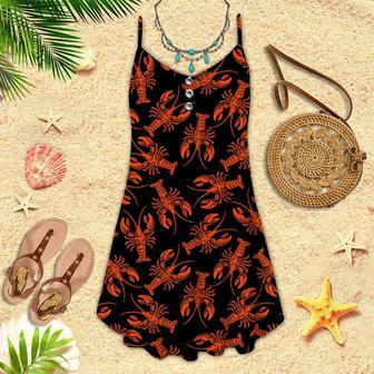 Amazing Lobster Spaghetti Strap Summer Dress | Newhawaiianshirts