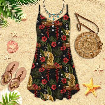 Be A Jungle Tiger Not A Zoo Tiger Spaghetti Strap Summer Dress | Newhawaiianshirts