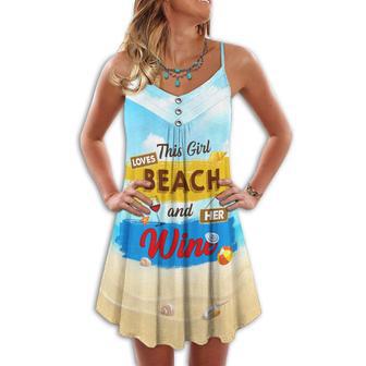 Beach And Her Wine Lover - Summer Dress | Newhawaiianshirts AU