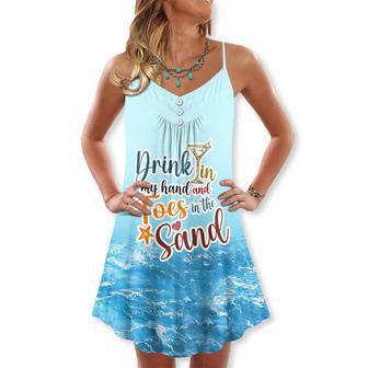 Beach Drink In My Hand And Toes In The Sand - Summer Dress | Newhawaiianshirts