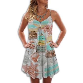 Beach With Colorful Seashell - Summer Dress | Newhawaiianshirts UK