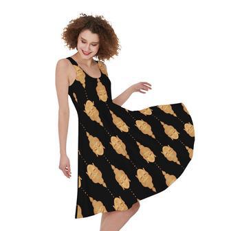 Buddha Pattern Print Sleeveless Knee Length Dress | Newhawaiianshirts AU