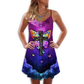 Butterfly Faith I Can Do All Things - Summer Dress | Newhawaiianshirts UK