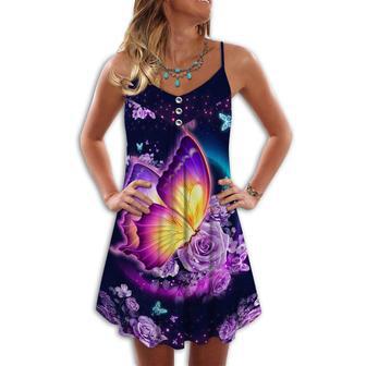 Butterfly Love Flowers - Summer Dress | Newhawaiianshirts CA