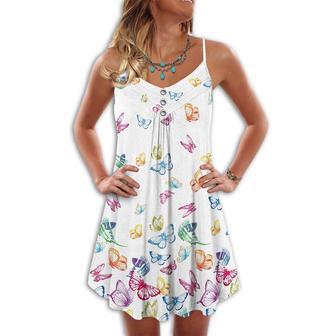 Butterfly With Various Colors - Summer Dress | Newhawaiianshirts CA