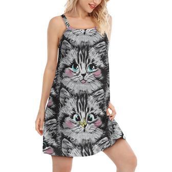 Cat Lovely Cat Lovely Kitten - Women's Sleeveless Cami Dress | Newhawaiianshirts CA