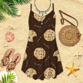 Chocolate Chip Cookies Spaghetti Strap Summer Dress | Newhawaiianshirts AU