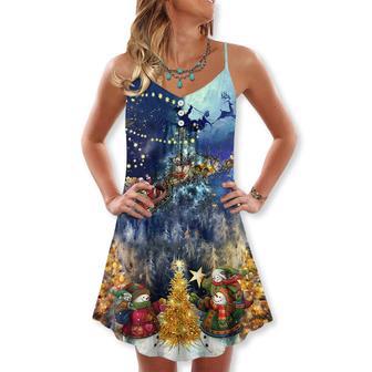 Christmas Family In Love - V-Neck Sleeveless Cami Dress | Newhawaiianshirts DE