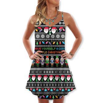 Christmas Have Yourself A Cosy Little Christmas - V-Neck Sleeveless Cami Dress | Newhawaiianshirts DE