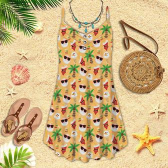 Christmas Santa Classic Spaghetti Strap Summer Dress | Newhawaiianshirts DE