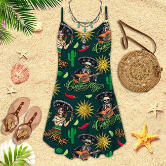 Cinco De Mayo Viva Mexico Festival Spaghetti Strap Summer Dress | Newhawaiianshirts