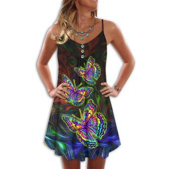 Colorful Butterfly In The Night - Summer Dress | Newhawaiianshirts