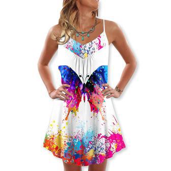 Colorful Butterfly Made Summer Happy - Summer Dress | Newhawaiianshirts CA