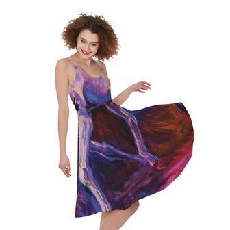 Colorful Horse Portrait Print Sleeveless Knee Length Dress | Newhawaiianshirts