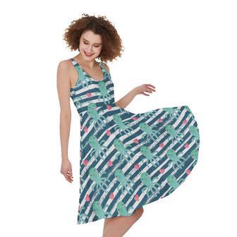 Cute Octopus Pattern Print Sleeveless Knee Length Dress | Newhawaiianshirts AU