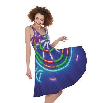 Darts Bar Sign Print Sleeveless Knee Length Dress | Newhawaiianshirts AU