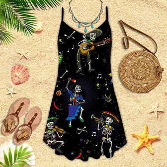 Day Dead Dia De Mexico Spaghetti Strap Summer Dress | Newhawaiianshirts DE