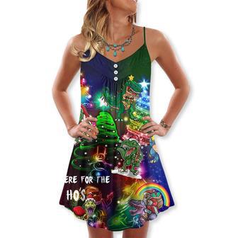 Dinosaur Lover Merry Christmas - V-Neck Sleeveless Cami Dress | Newhawaiianshirts DE