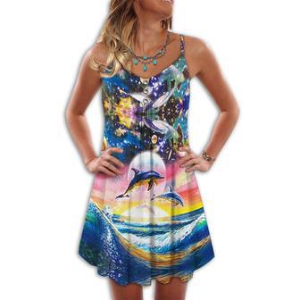 Dolphin Loves Summer On The Sea - Summer Dress | Newhawaiianshirts DE