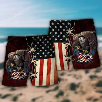 Eagle One Nation Under God Beach Short | Newhawaiianshirts DE