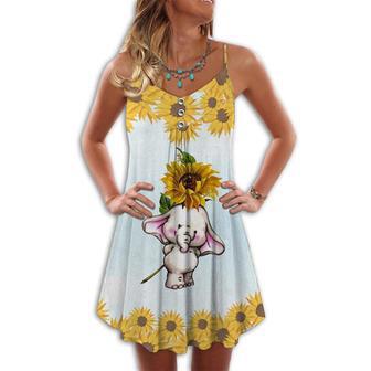 Elephant Loves Summer Beautiful Sunflower - Summer Dress | Newhawaiianshirts DE