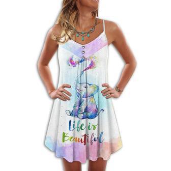 Elephant Loves Summer Life Is Beautiful - Summer Dress | Newhawaiianshirts DE