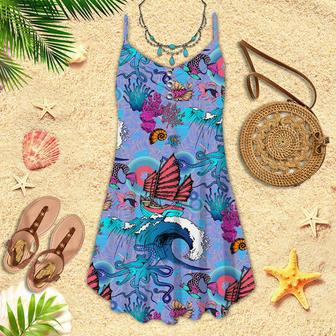 Fantastic Fishes Sea Spaghetti Strap Summer Dress | Newhawaiianshirts CA