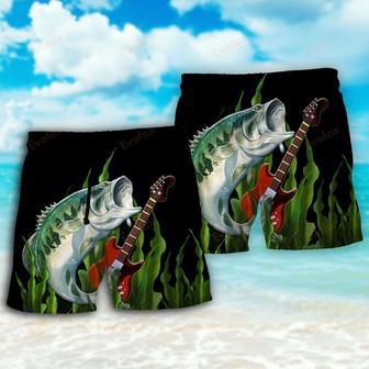 Fishing I Like Fishing And Guitars Beach Short | Newhawaiianshirts DE