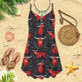 Funny Red Bulls Spaghetti Strap Summer Dress | Newhawaiianshirts