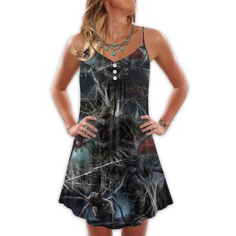 Halloween Spider Dark Scary - V-Neck Sleeveless Cami Dress | Newhawaiianshirts