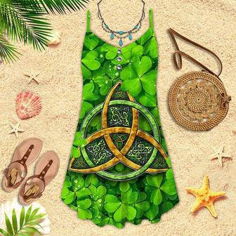 Happy St Patrick's Day Irish Spaghetti Strap Summer Dress | Newhawaiianshirts CA