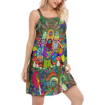 Hippie Music Electric Guitar - Women's Sleeveless Cami Dress | Newhawaiianshirts DE