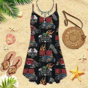 Hot Rod Colorful Spaghetti Strap Summer Dress | Newhawaiianshirts CA