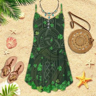 Irish Saint Patricks Day Spaghetti Strap Summer Dress | Newhawaiianshirts CA